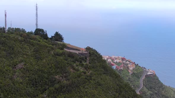 Aerial view of La Corona lookout point in Tenerife, Canary Islands, Spain