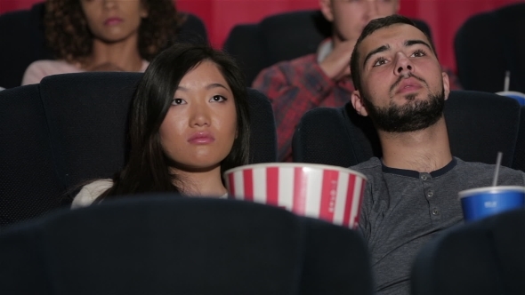 Happy Couple At The Cinema