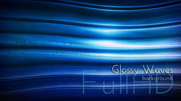 Dark Blue Metal Glossy Waves
