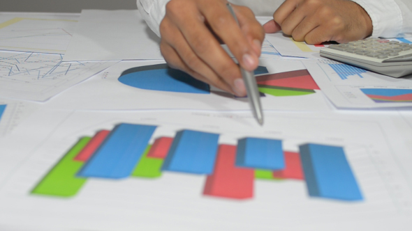 Businessman Working on Documents