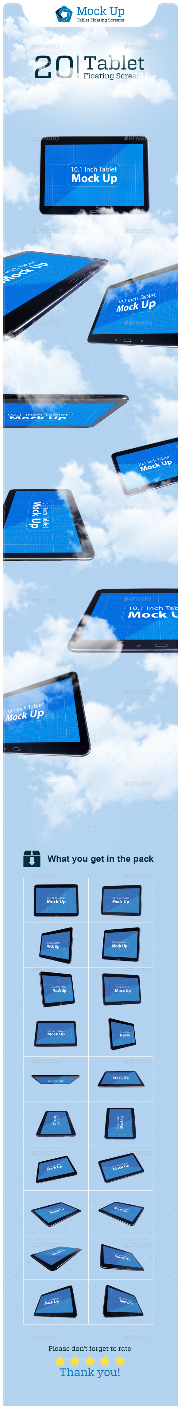 Tablet Floating Screens