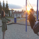 Sister Pushes Sister On Swing - VideoHive Item for Sale