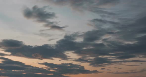 Timelapse Sunrise, From Dark To Bright Day Sun, Over Sea, Waves Are Washing