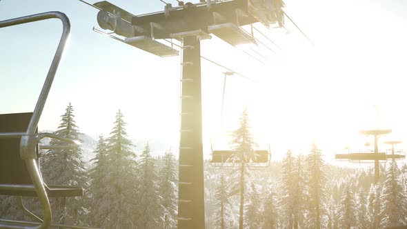 Empty Ski Lift alt