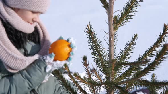 Teen with Orange in Winter Park