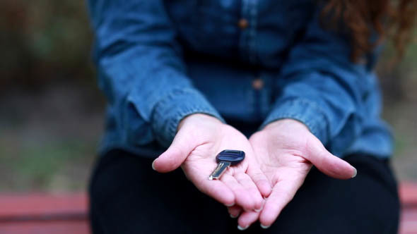 Key in the Hands of a Girl