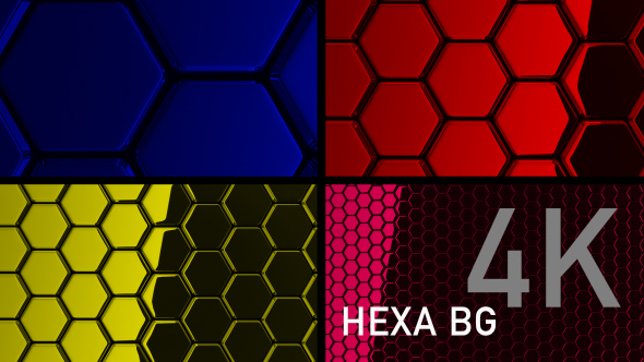 Hexagones Reflection Backgrounds