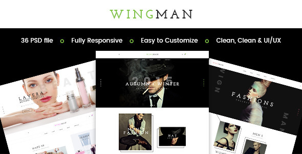 WINGMAN - E-Commerce and Blog PSD Theme