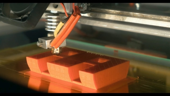 3D Printing Of Letter E