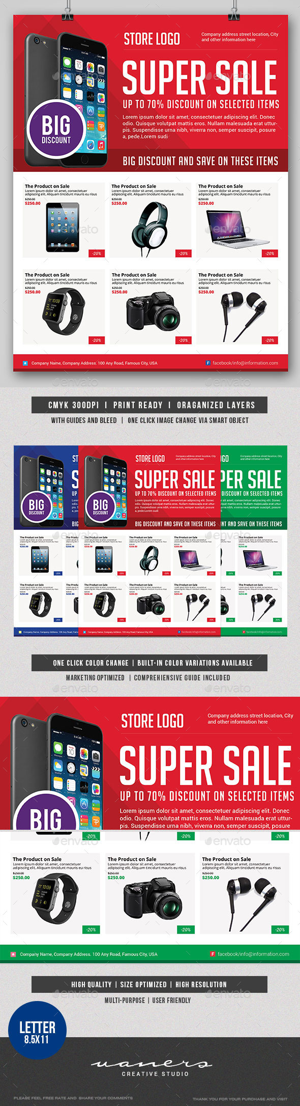 Multiporpuse Product Sales Flyer