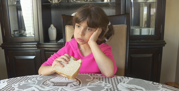 Girl Eats Sandwich