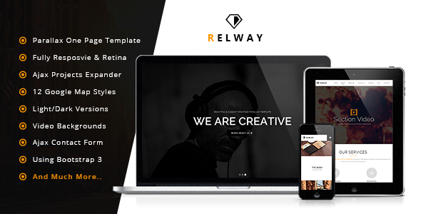 Relway – Responsive Parallax One Page Template