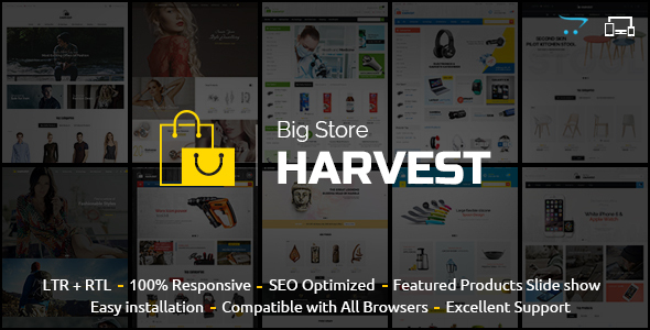 Harvest - Responsive Multipurpose OpenCart Theme