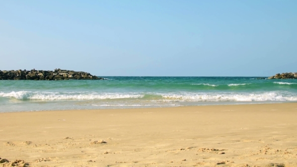 Sea Beach In Sunny Day