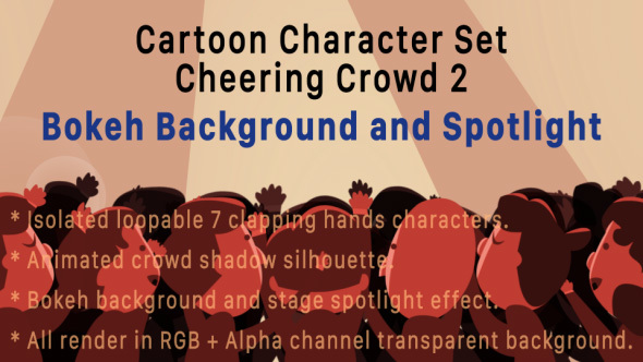 Stage Cheering Crowd Character Pack