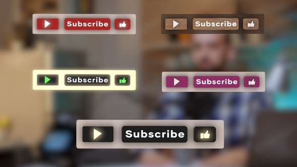 3D Youtube Subscribe Button