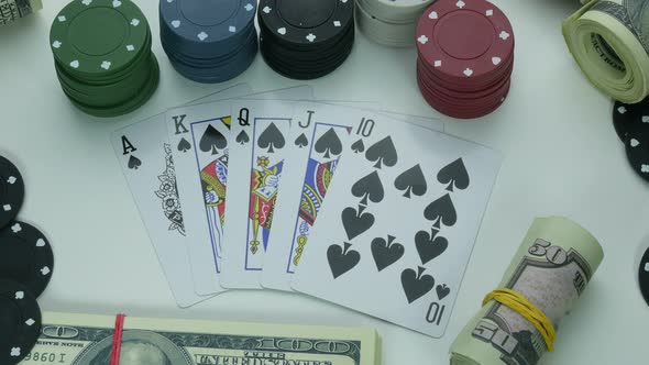 Spades Royal Street Flush Cards