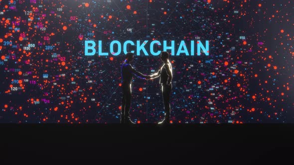 Digital Dot Blockchain Handshake