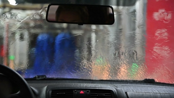 Car Wash View From Inside