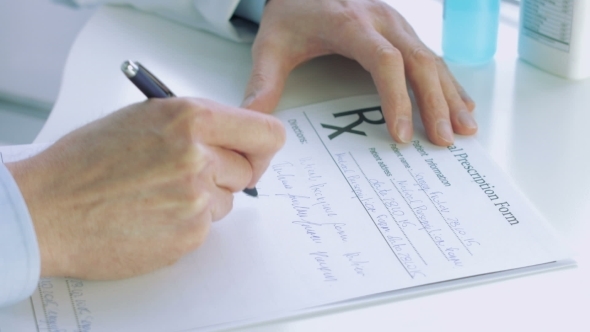Doctors Hand Writting Rx Prescription 