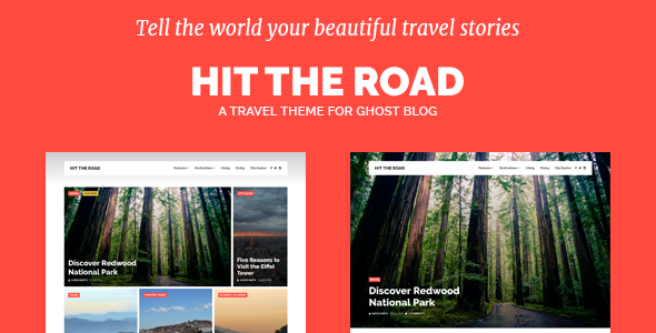 Hit the Road - Travel Theme for Ghost Blog