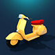  Vespa Low Poly - 3DOcean Item for Sale