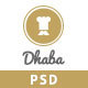 Dhaba - Restaurant, Coffee and Cake Shop PSD - ThemeForest Item for Sale