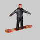 Snowboarder - 3DOcean Item for Sale