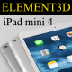 Element3D - iPad Mini 4 - 3DOcean Item for Sale