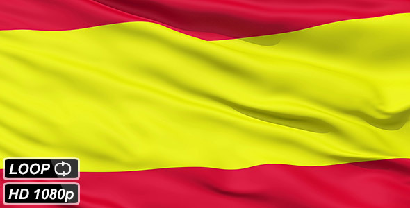 Waving Flag of Spain