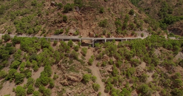 Curvy Road In Spanish Mountains