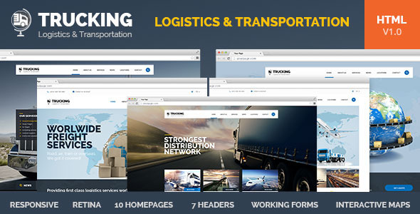 Trucking-Transportation & Logistics HTML Template