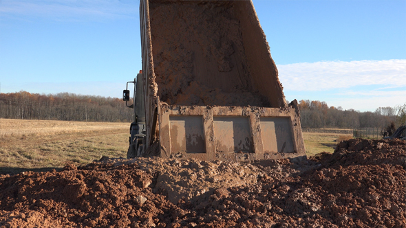 Dumping Dirt or Dump Truck 1