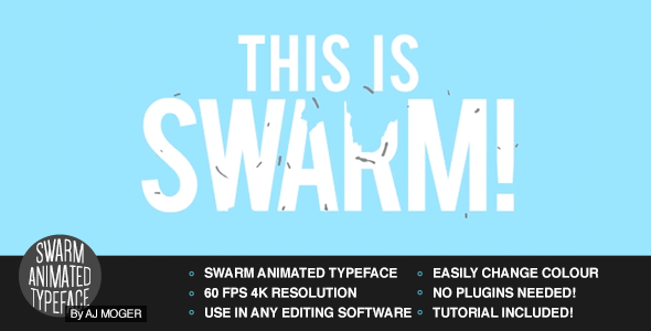 SWARM Animated Font Pack