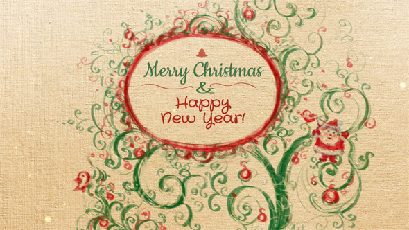 Christmas and New Year Video Card alt