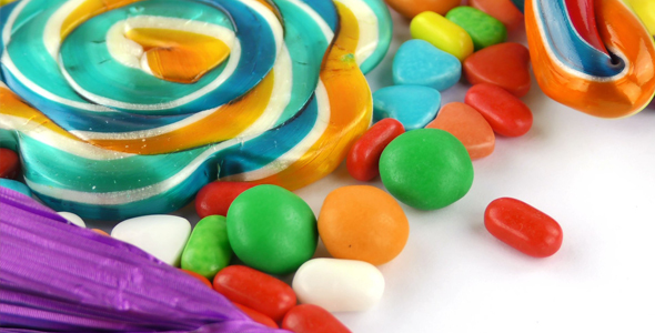 Sweet Candy Jelly Bonbon Lollipop Snack Sugar 12