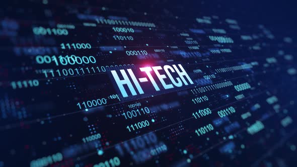 Hi-Tech Digital Binary Code Background alt