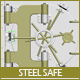 Steel Safe Model - 3DOcean Item for Sale