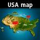 USA Illustrated Map - GraphicRiver Item for Sale