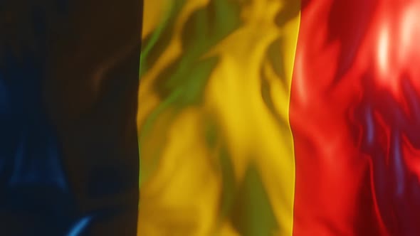 Belgium Flag with Edge Bump