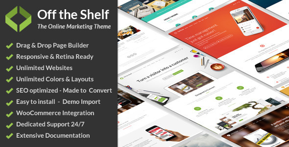 Off the Shelf - Online Marketing WordPress Theme