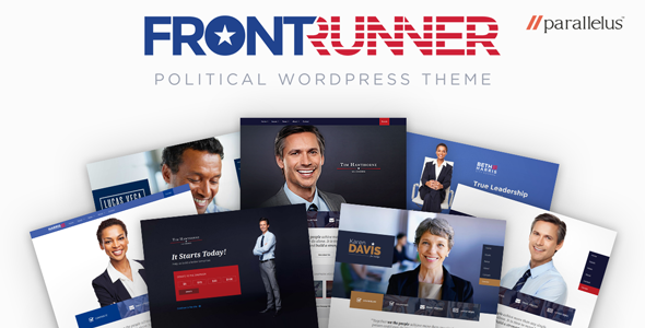 Polityczny motyw WordPress - FrontRunner