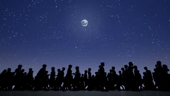 Crowd And Night