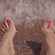 Female Feet on Beach - VideoHive Item for Sale