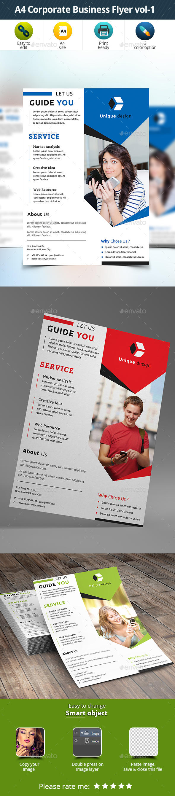 A4 Corporate Business Flyer vol-1