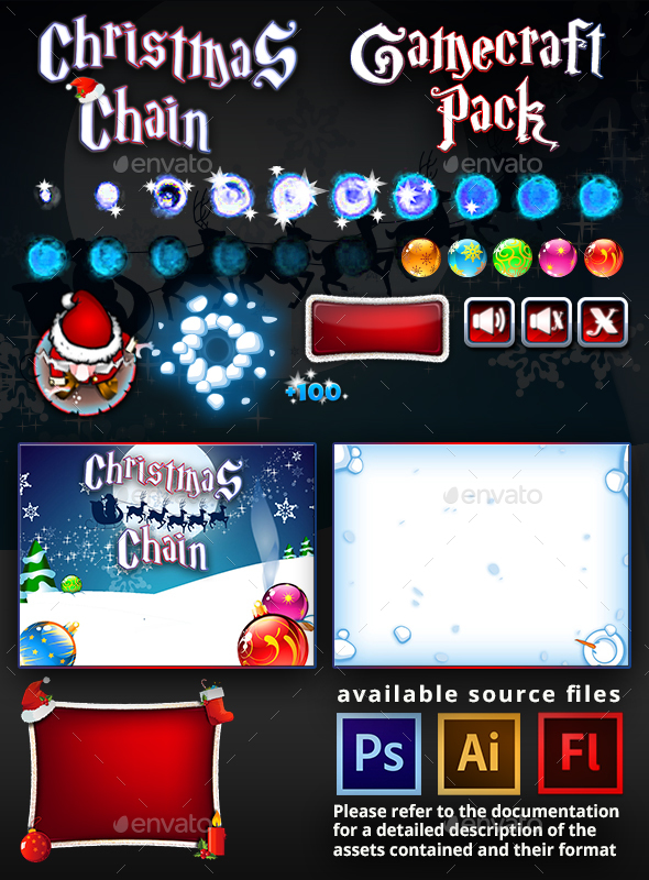 Christmas Chain Game Assets