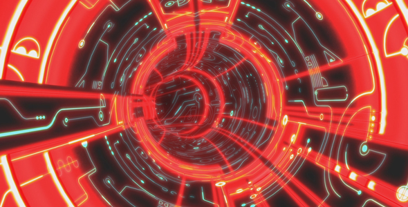 Red Space Tunnel