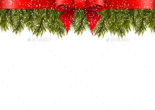 Christmas Decoration On White Background