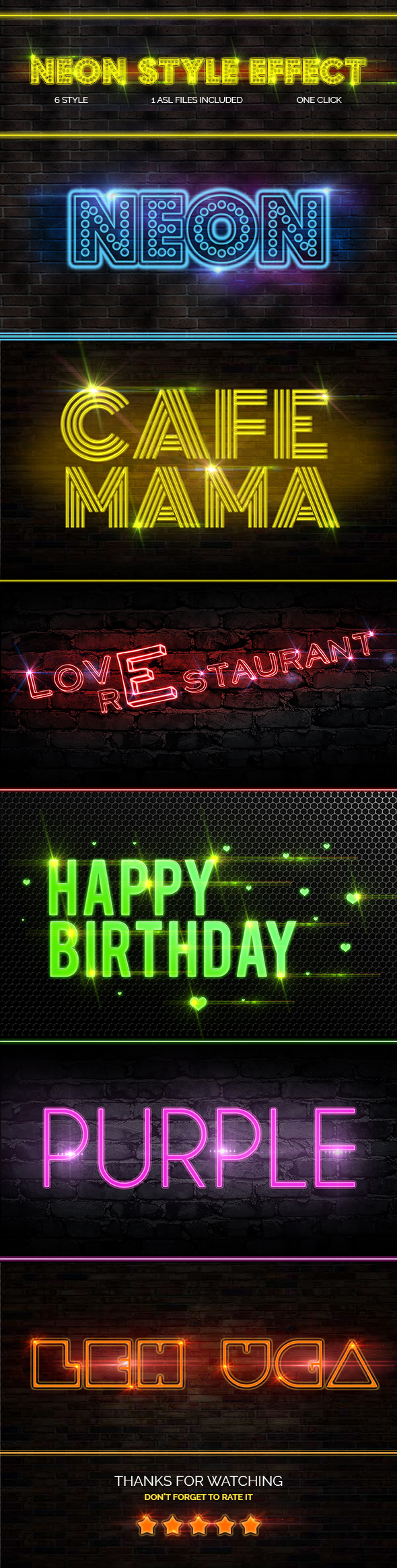 Neon Style Text Effect