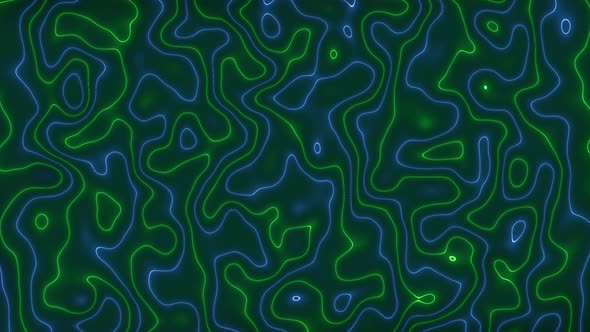 Blue Green Neon Light Marble Liquid Animated Background